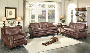 Greermont Sofa 8446 in Brown by Homelegance w/Options [HES-8446 Greermont]