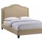 Charlotte Bed in Beige Fabric by Modway