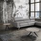 Mood Power Reclining Sectional Sofa in Grey Leather by J&M