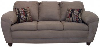 Mocha Fabric Modern Sofa & Loveseat Set w/Optional Chairs [PMS-5550-Mocha]