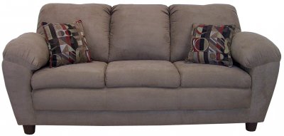 Mocha Fabric Modern Sofa & Loveseat Set w/Optional Chairs