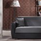 Power Rainbow Dark Gray Sofa Bed in Fabric by Sunset