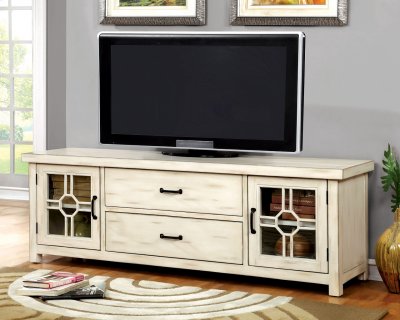 Ridley CM5230-TV Console in Antique Style White w/Optional Size