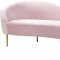 Ritz Sofa 659 in Pink Velvet Fabric by Meridian w/Options