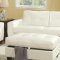 G207 Sofa & Loveseat in White Bonded Leather by Glory w/Options