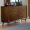 Raku Bedroom Set 1711NC in Walnut by Homelegance w/Options