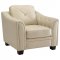 Avison Sofa 505301 in Cream Leatherette by Coaster w/Options