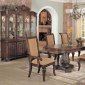 Brown Finish Traditional 7Pc Dining Set w/Optional Buffet