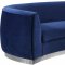 Julian Sofa 621 in Navy Velvet Fabric by Meridian w/Options