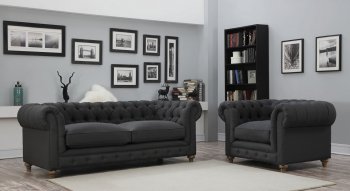 Oxford Sofa TOV-S34 in Grey Linen by TOV Furniture w/Options [TVS-TOV-S34-Oxford Grey]