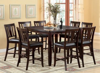 CM3336PT Edgewood II 7Pc Counter Height Dinette Set in Espresso [FADS-CM3336PT Edgewood II]