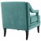 Concur Sofa in Teal Velvet Fabric by Modway w/Options