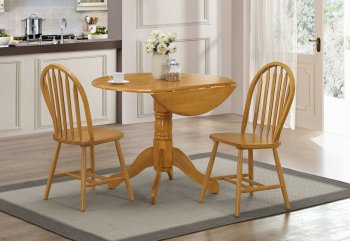 D403 Dining Set 3Pc in Oak [EGDS-D403]