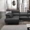 Davenport Sectional Sofa in Slate Grey Leather by J&M