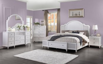 Celestia Bedroom 22110 in Off-White by Acme w/Options [AMBS-22110 Celestia]