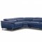 Azur Sectional Sofa in Blue Full Leather by VIG w/Recliner