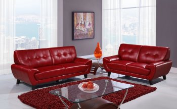 U7400 Sofa in Red by Global w/Options [GFS-U7400]