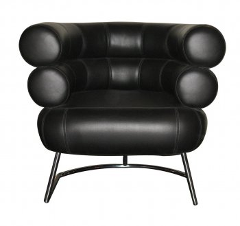 Mony Chair in Black Leatherette by Whiteline Imports [WLCC-Mony Black]