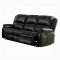 Zuriel Motion Sofa LV52285 in Black PU by Acme w/Options