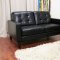 Caledonia Sofa Set Black Bonded Leather by Wholesale Interiors