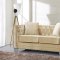 Reese 648BE Sofa in Beige Velvet Fabric w/Optional Items