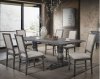 Leventis Dining Table 66180 in Weathered Gray & Cream by Acme