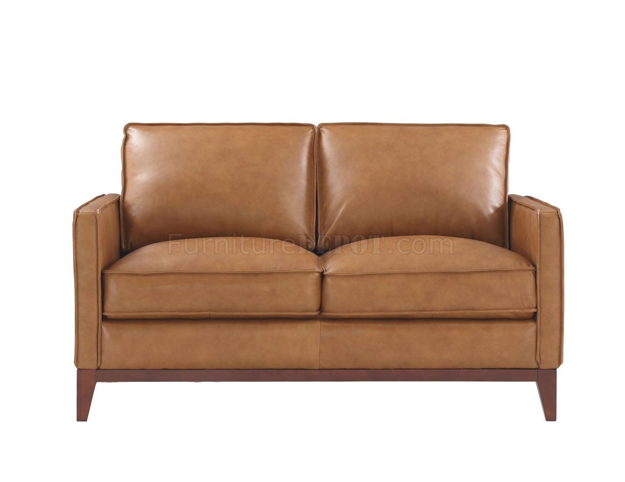 harper overstuffed leather sofa