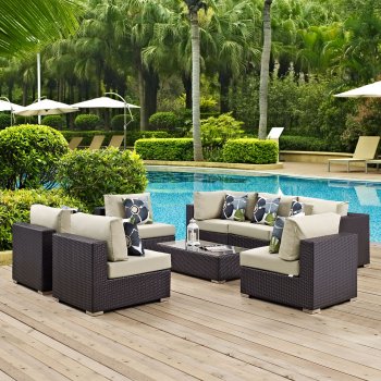 Convene Outdoor Patio Sectional Set 8Pc EEI-2370 by Modway [MWOUT-EEI-2370-Convene]