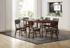 Lev 5044 Dining 5Pc Set by Homelegance in Walnut w/Options