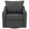 Madia Swivel Glider Chair Set of 2 903393 Charcoal by Coaster