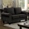 Elwick Sofa & Loveseat Set CM6884 in Dark Gray w/Options