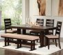 104081 Travis Dining Table in Cappuccino by Coaster w/Options