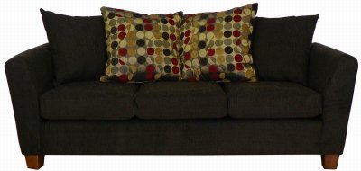 Truffle Fabric Contemporary Sofa & Loveseat Set w/Options