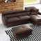 Spec Sectional Sofa by Beverly Hills in Dark Brown Full Leather