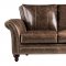 Butler Sofa & Loveseat Set in Brown Leather Italia w/Options