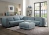 Adina Sectional Sofa 53725 in Light Blue Fabric by Acme w/Option