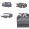 Stella Sofa Bed Convertible in Grey Fabric by Empire