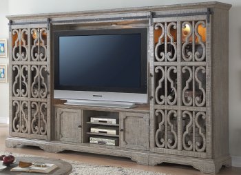 Artesia Entertainment Center 91760 in Salvaged Natural by Acme [AMWU-91760-Artesia]