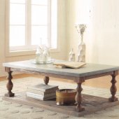 80900 Leah Coffee Table 3Pc Set in Gray & Oak by Acme