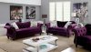 Jolanda Sofa CM6159PR in Plum Fabric w/Options