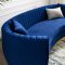 Resolute Sofa in Navy Velvet Fabric by Modway