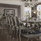 Versailles 7Pc Dining Set 66830 in Antique Platinum by Acme