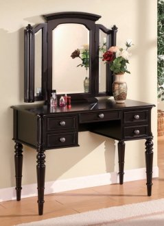 Black Finish Stylish Large Scaled Vanity