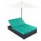 Arrival Outdoor Dual Chaise Choice of Color by Modway