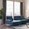 Denton Sectional Sofa in Blue Fabric by VIG