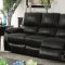 Nena Motion Sofa CM6438 in Black Leather Match w/Options