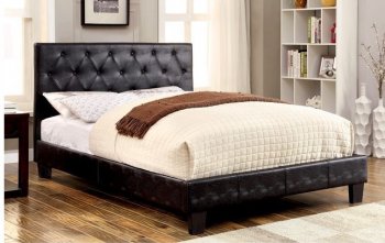 Kodell 5Pc Bedroom Set CM7795BK in Black Leatherette w/Options [FABS-CM7795BK-Kodell]