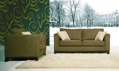 Mesa Dark Brown Living Room Set