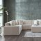 Daya Modular Sectional Sofa in Cream Fabric by Bellona w/Options