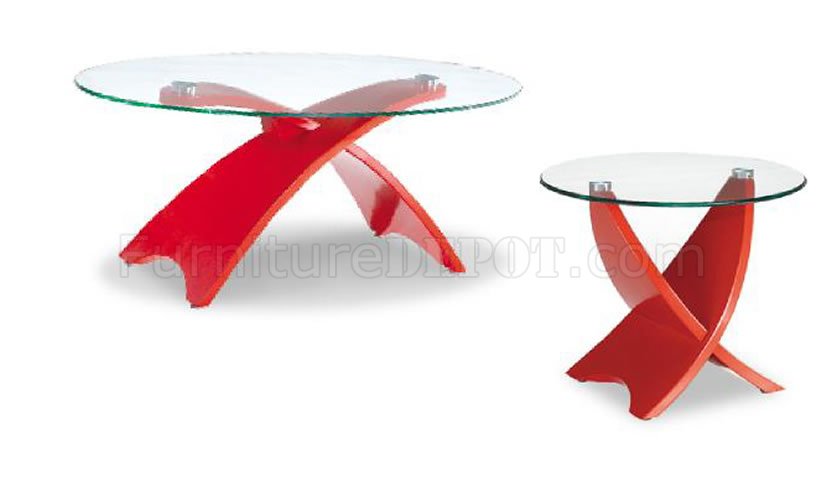 Red Modern Artistic Coffee Table Top